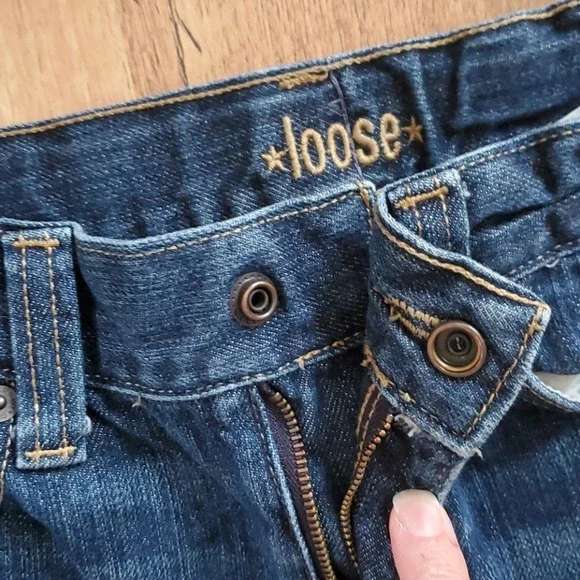 Old Navy Boys Loose Style Jeans Size 8 Slim - Picture 3 of 6